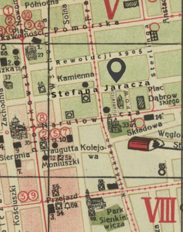 Mapa Łódź