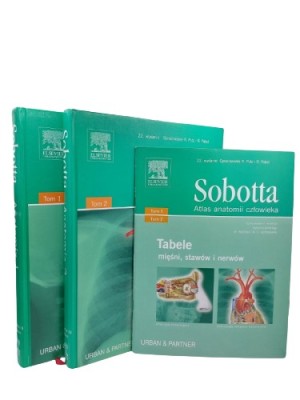Sobotta Atlas anatomii człowieka T. 1-2 + tabele