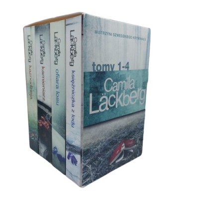 Pakiet Camilla Lackberg Tom 1-4 Księżniczka z lodu / Kaznodzieja / Kamieniarz / Ofiara losu wyd. 3